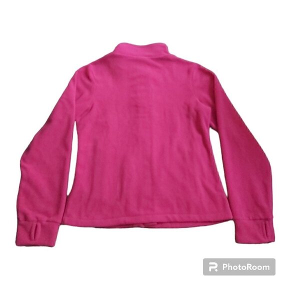 Burgundy Bench 100% Polyester Fleece Jacket for Girls - Size 13/14 - Picture 2 of 5